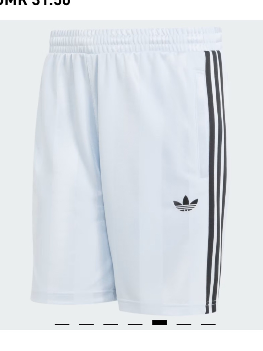 adidas Originals 3-Stripes Loose Engineered Shorts Crystal Sky Light Blue Trefoi